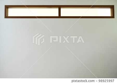 glass window on white wall in the house 98925997