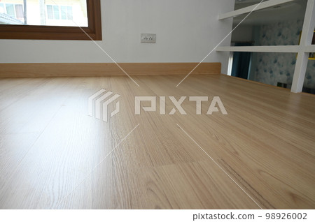 wooden floor with white handrail 98926002