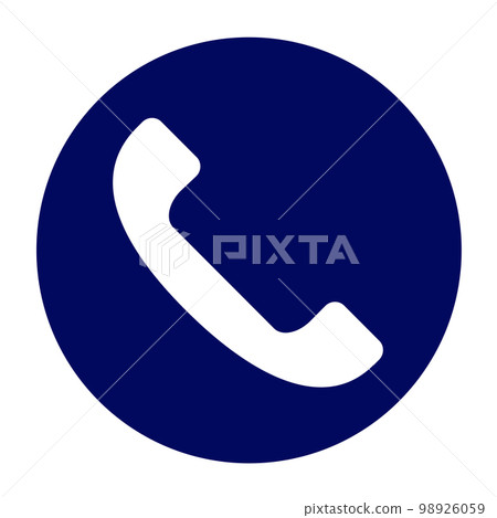 Handset icon. Image of making a phone call. Handset icon. Image of making a phone call. 98926059