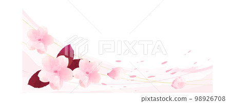 Flowing cherry blossom frame Flowing cherry blossom frame 98926708