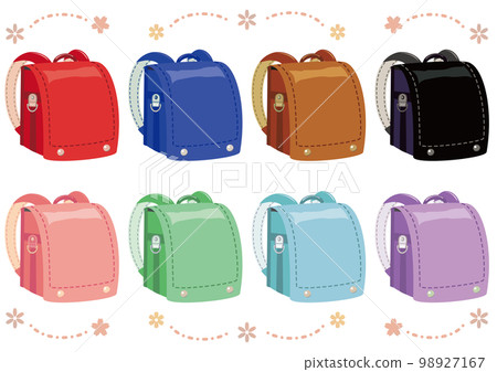 矢量圖組的彩色書包 矢量圖組的彩色書包 98927167