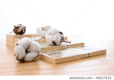 棉花價格市場商品期貨交易百萬日元紙幣階梯1000萬日元2022年10000日元鈔票 98927618