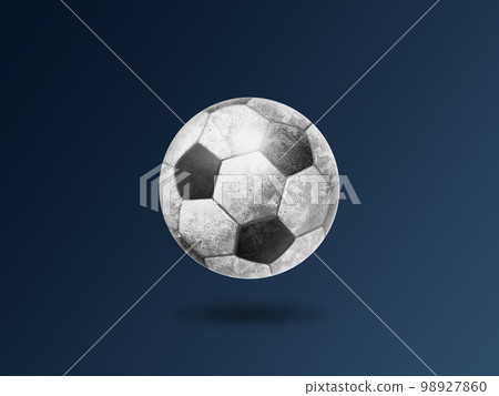 hand drawn illustration of soccer ball 98927860
