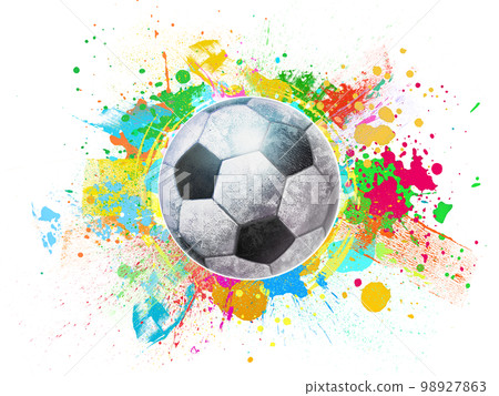 足球手繪插畫 98927863
