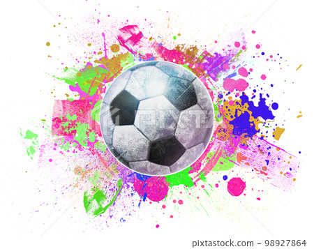 足球手繪插畫 足球手繪插畫 98927864