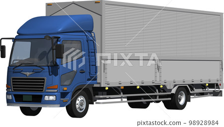 Original 4t truck van cutout image illustration that does not make you imagine a specific manufacturer 98928984