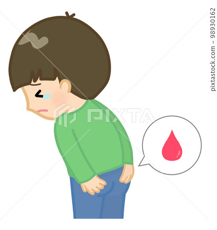 因痔瘡導致臀部疼痛的孩子 98930162