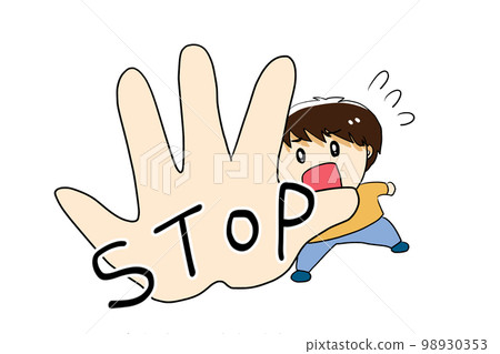 A man who stops in a hurry 98930353