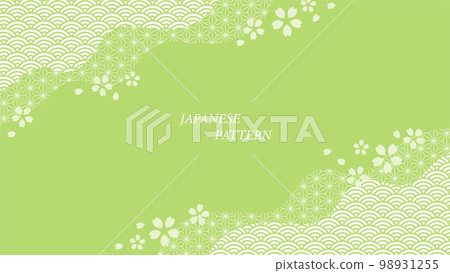 日本模式背景圖綠色 日本模式背景圖綠色 98931255