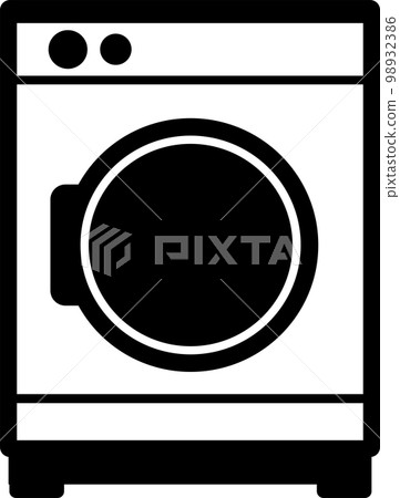A simple illustration of a drum-type washing machine 98932386