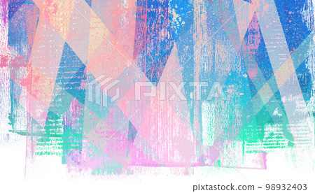 Paint material painted in pink and blue Paint material painted in pink and blue 98932403