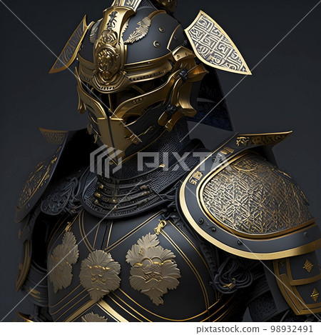 Armor-clad knight Dark Knight "AI-generated image" 98932491