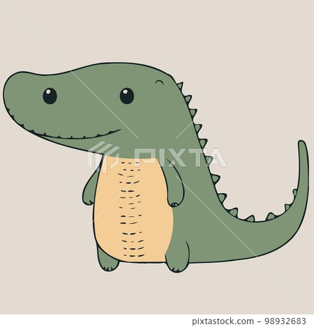 cute crocodile reptile animal body cute crocodile reptile animal body 98932683