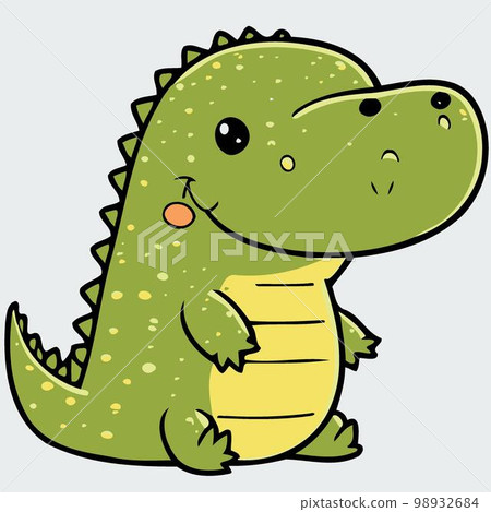 cute crocodile reptile animal body cute crocodile reptile animal body 98932684