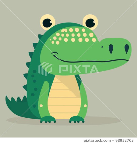 cute crocodile reptile animal body cute crocodile reptile animal body 98932702
