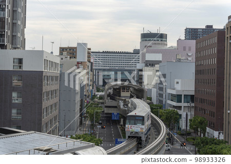 The view from the monorail that runs through the city of Kokura. The view from the monorail that runs through the city of Kokura. 98933326