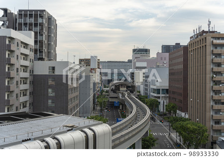The view from the monorail that runs through the city of Kokura. 98933330