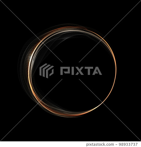 Gorgeous isolated round frame, small tulle on a black background Gorgeous isolated round frame, small tulle on a black background 98933737