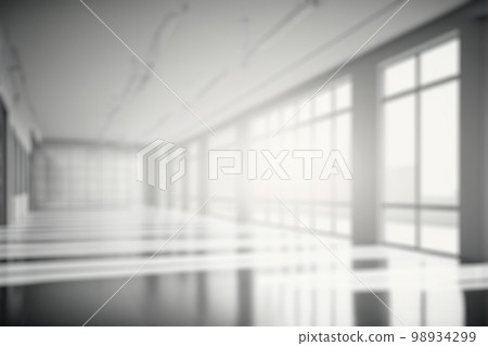 Blur background of empty modern office background . Workspace interior design white color . Blur background of empty modern office background . Workspace interior design white color . 98934299