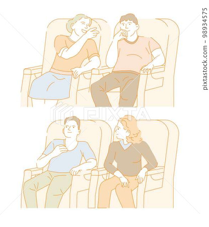 Movies cinema hall man and woman date or friendship 98934575