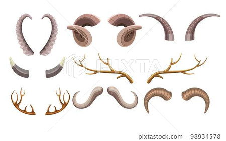 Animal horns hunting trophy goat deer and moose poaching Animal horns hunting trophy goat deer and moose poaching 98934578