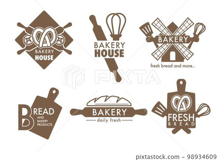 Kitchen tools and pastry bakery shop isolated icons 98934609