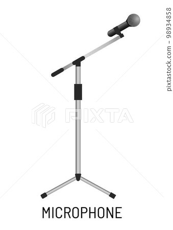 Microphone isolated object music recording studio equipment Microphone isolated object music recording studio equipment 98934858