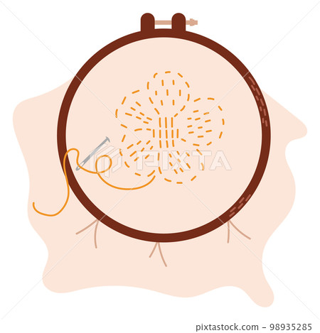 Embroidery ring. Knitting tool. Hobby time, handmade things Embroidery ring. Knitting tool. Hobby time, handmade things 98935285