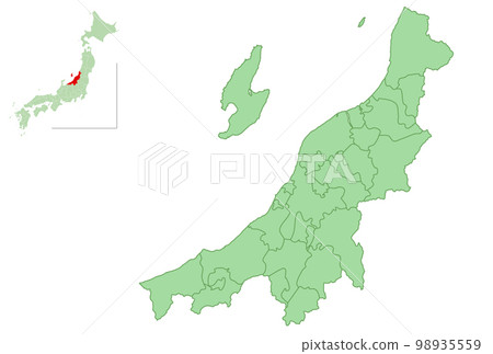 Niigata map city icon 98935559