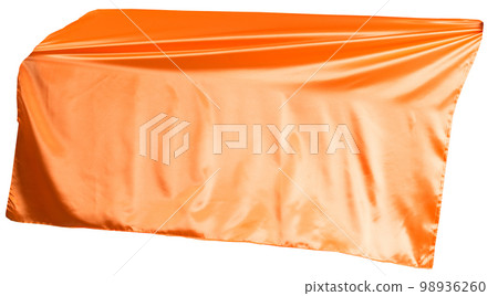 Orange cloth flutters Orange cloth flutters 98936260