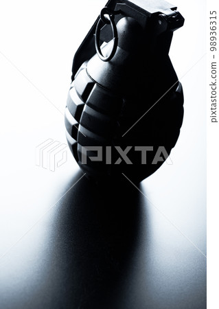 grenade on black background 98936315