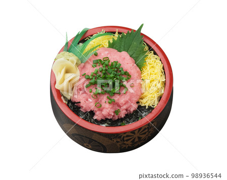 Negitoro on a bowl Negitoro on a bowl 98936544