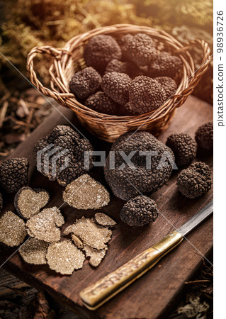 Black truffle mushrooms Black truffle mushrooms 98936726