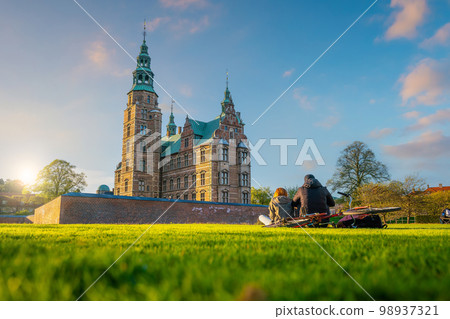 Rosenborg Castle Gardens in Copenhagen, Denmark Rosenborg Castle Gardens in Copenhagen, Denmark 98937321