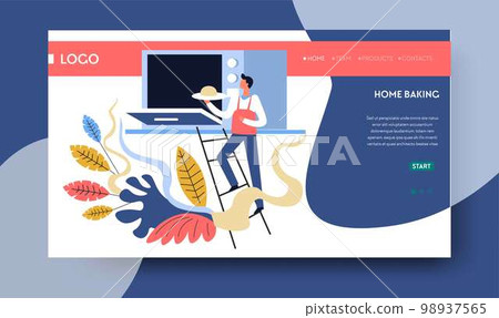 Home baking web page template cooking master classes 98937565