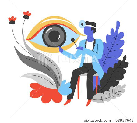 Eye treatment ophthalmology medicine and healthcare ophthalmologist vision check 98937645