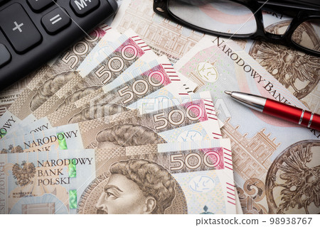 Polish 500 banknotes, polish money Polish 500 banknotes, polish money 98938767