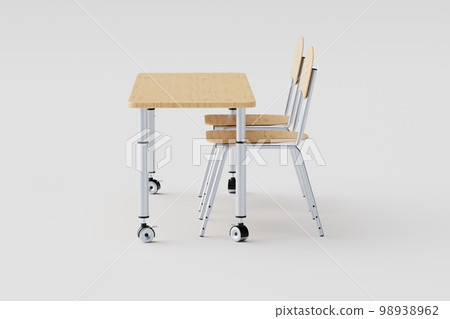 Child Desk and Pair of Chairs with Adjustable Height Child Desk and Pair of Chairs with Adjustable Height 98938962