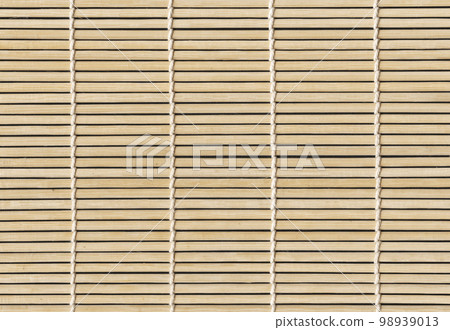 White Asian bamboo mat texture. Horizontal background White Asian bamboo mat texture. Horizontal background 98939013