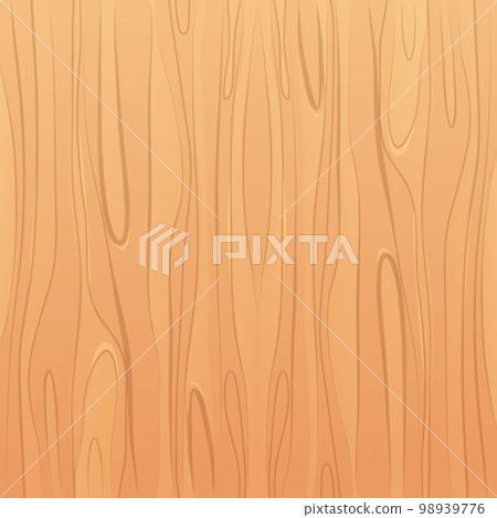 Wooden material, textured surface wood comic background in cartoon style. Wall, panel for game, ui design 98939776