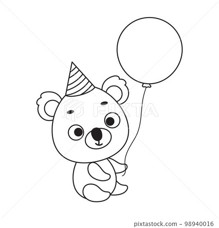 preschool children clipart black and white bear