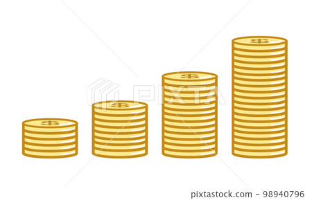 外幣（美元）的積累形象 98940796