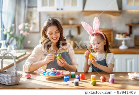 happy family at Easter happy family at Easter 98941409