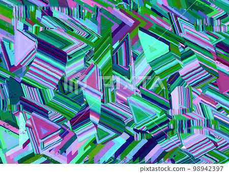 purple and green triangle gradient drawing pattern image 98942397