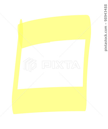 Marker highlighter elements. Hand drawn shape line 98943488