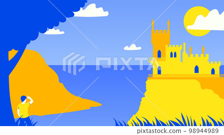 The Swallow's Nest. Lastivchyne Hnizdo. Historical Architectural Monument The Swallow's Nest. Lastivchyne Hnizdo. Historical Architectural Monument 98944989