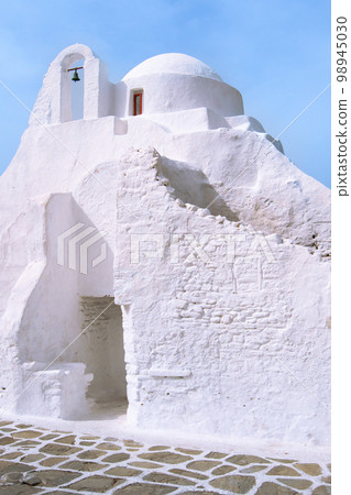 Panayia Paraportiani church in Mykonos, Greece Panayia Paraportiani church in Mykonos, Greece 98945030