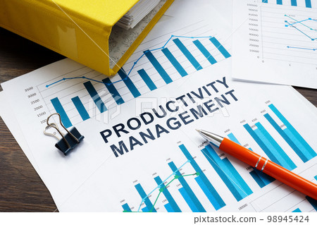A Folder and report about productivity management. 98945424