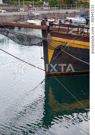 Old Norwegian fishing boat Old Norwegian fishing boat 98945535