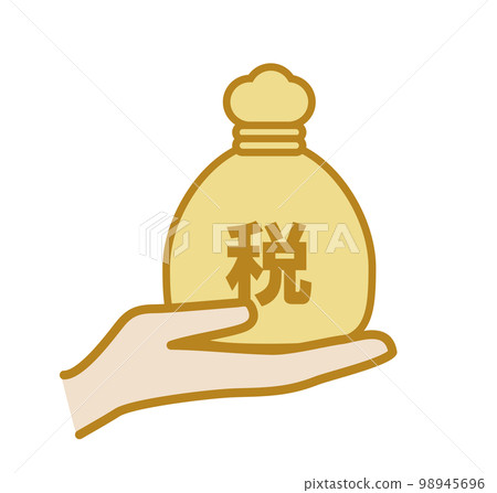Heavy tax bag Image of tax 98945696